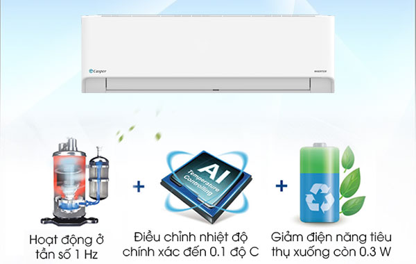 Máy lạnh Casper Inverter 2.5 HP HC-24IA32 - Công nghệ i-Saving tiết kiệm điện
